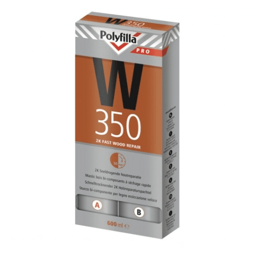 Polyfilla W350 2 Componenten Set Sneldrogende Houtreparatie