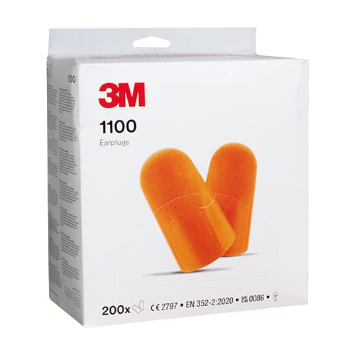3M 1100 Doos Oordoppen - 200 Stuks