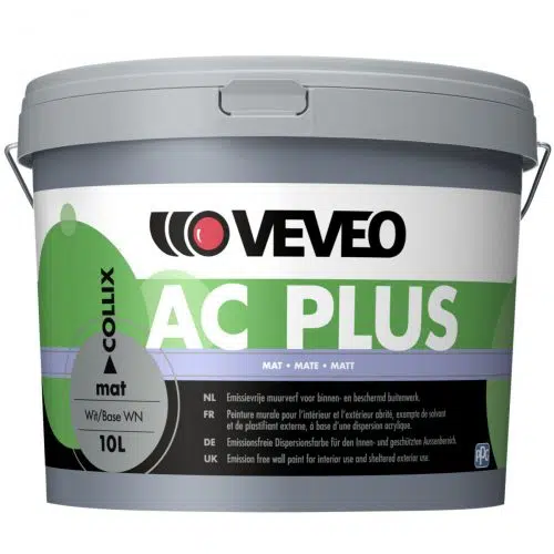 Veveo Collix AC Plus Mat - 10 Liter - Wit & RAL 9010