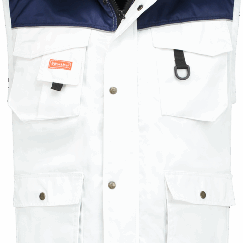 1142 Bodywarmer Beaver Wit / Navy XS