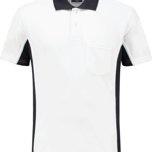 1401 Poloshirt Wit / Navy XS