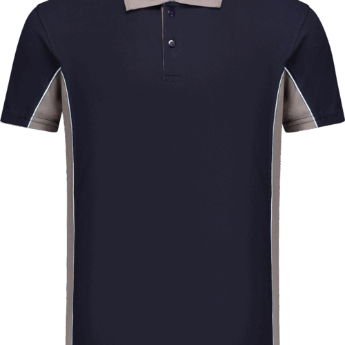1402 Poloshirt Navy / Grijs  XS