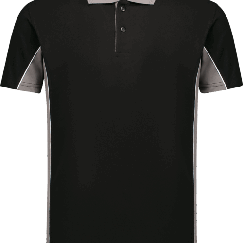 1406 Poloshirt Zwart / Grijs XS