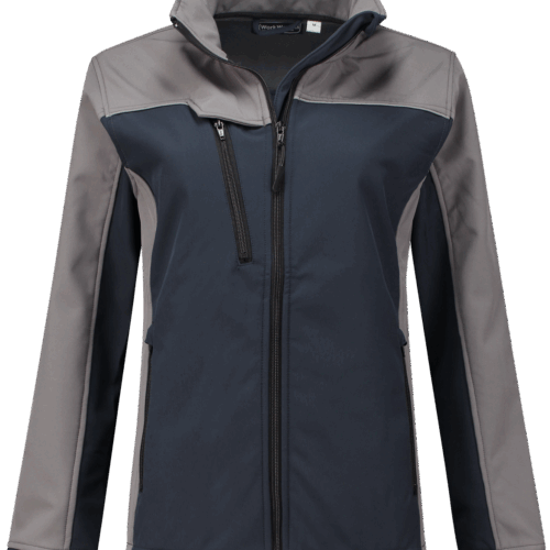 25021 Softshell Ladies Navy / Grijs S