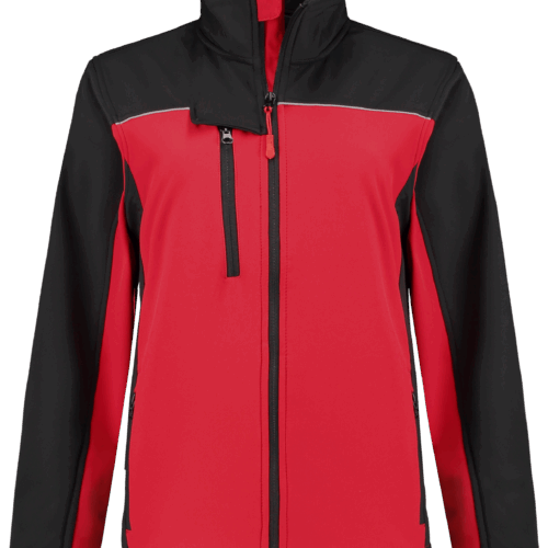 25031 Softshell Ladies Rood / Zwart S