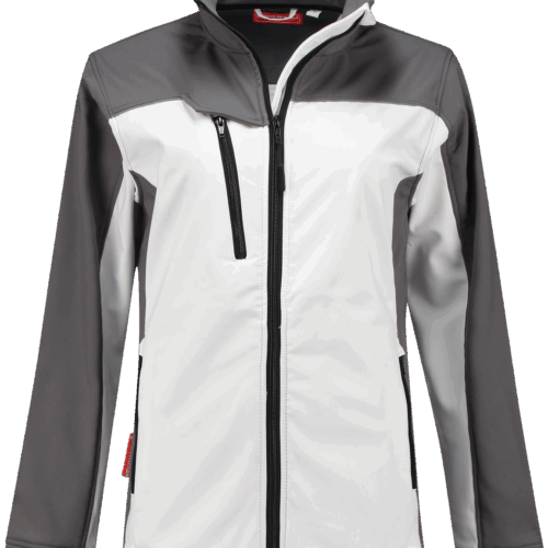 25081 Softshell Ladies Wit / Grijs S