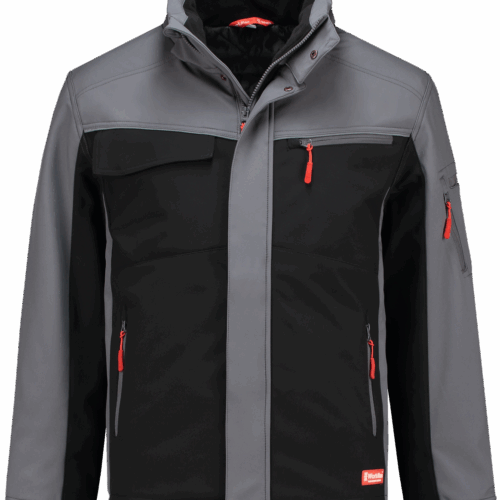 2516 Softshell Jacket Winter Zwart / Grijs XS