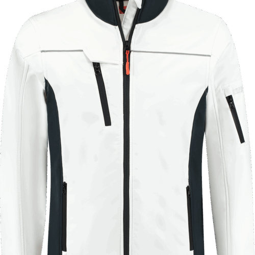 2551 Softshell Jacket Summer Wit / Navy Accent S