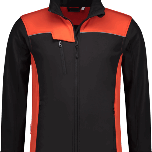 2559 Softshell Jacket Summer Zwart / Oranje  S