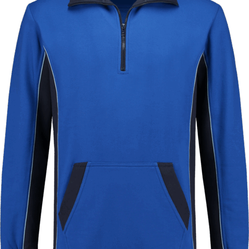 2704 Zipper Sweater Royal Blue / Navy XS