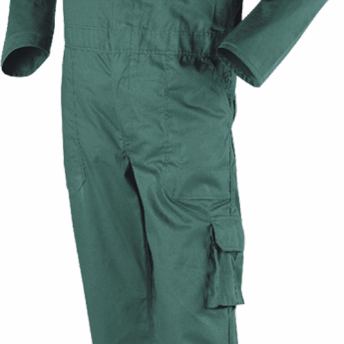 3058 Utility Overall Groen / Zwart (34/32)mt-96