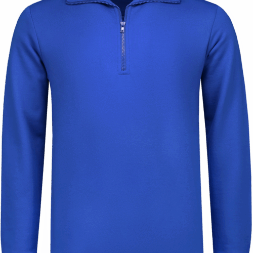 7704 Zipper Sweater Royal Blue XS