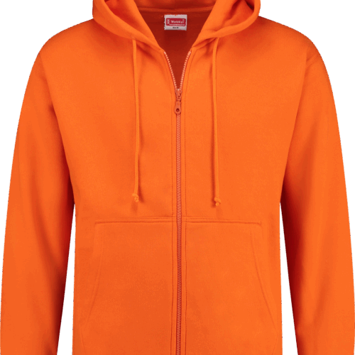 8409 Hooded Sweatvest Uni Oranje S