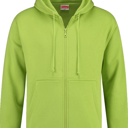 8419 Hooded Sweatvest Uni Lime Green S