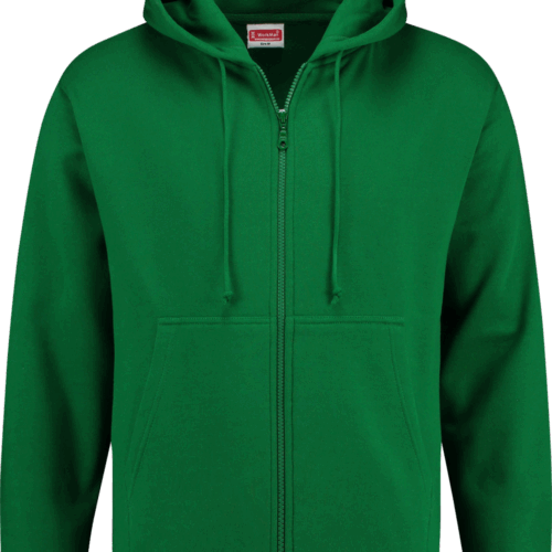 8420 Hooded Sweatvest Uni Groen S