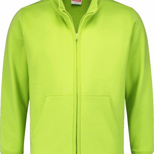 8519 Sweatvest Uni Lime Green XS