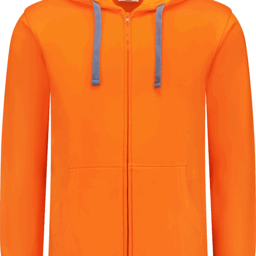8609 Outfitters Hooded Sweatvest Oranje S