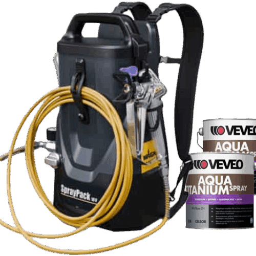 Wagner Spraypack 18V + 2x Veveo Titanium Spray